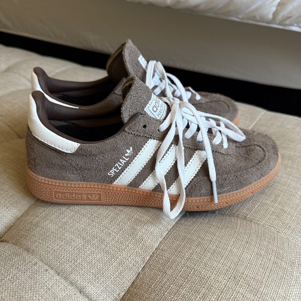 Adidas Spezial Brown and White Sneakers